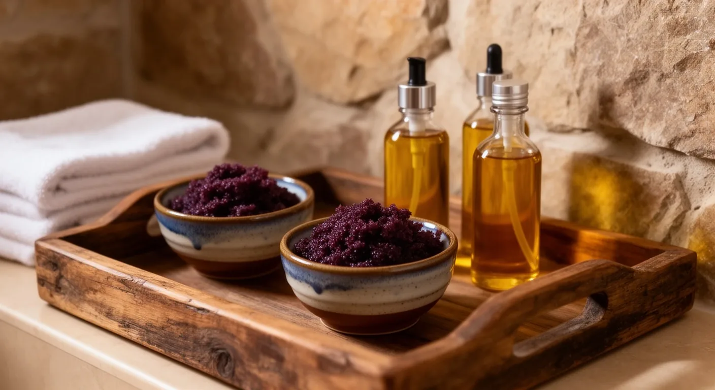 Sala de vinoterapia en un spa de Mendoza